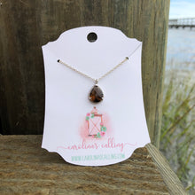 Load image into Gallery viewer, Mocha Glass Pendant Necklace