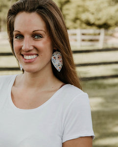 Spring Dog Bandana or Floral Leaf Earrings