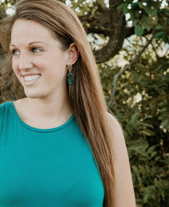 Tropical Leaf Earrings