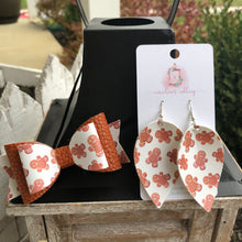 Load image into Gallery viewer, Mommy and Me Gingerbread Bow or Earrings