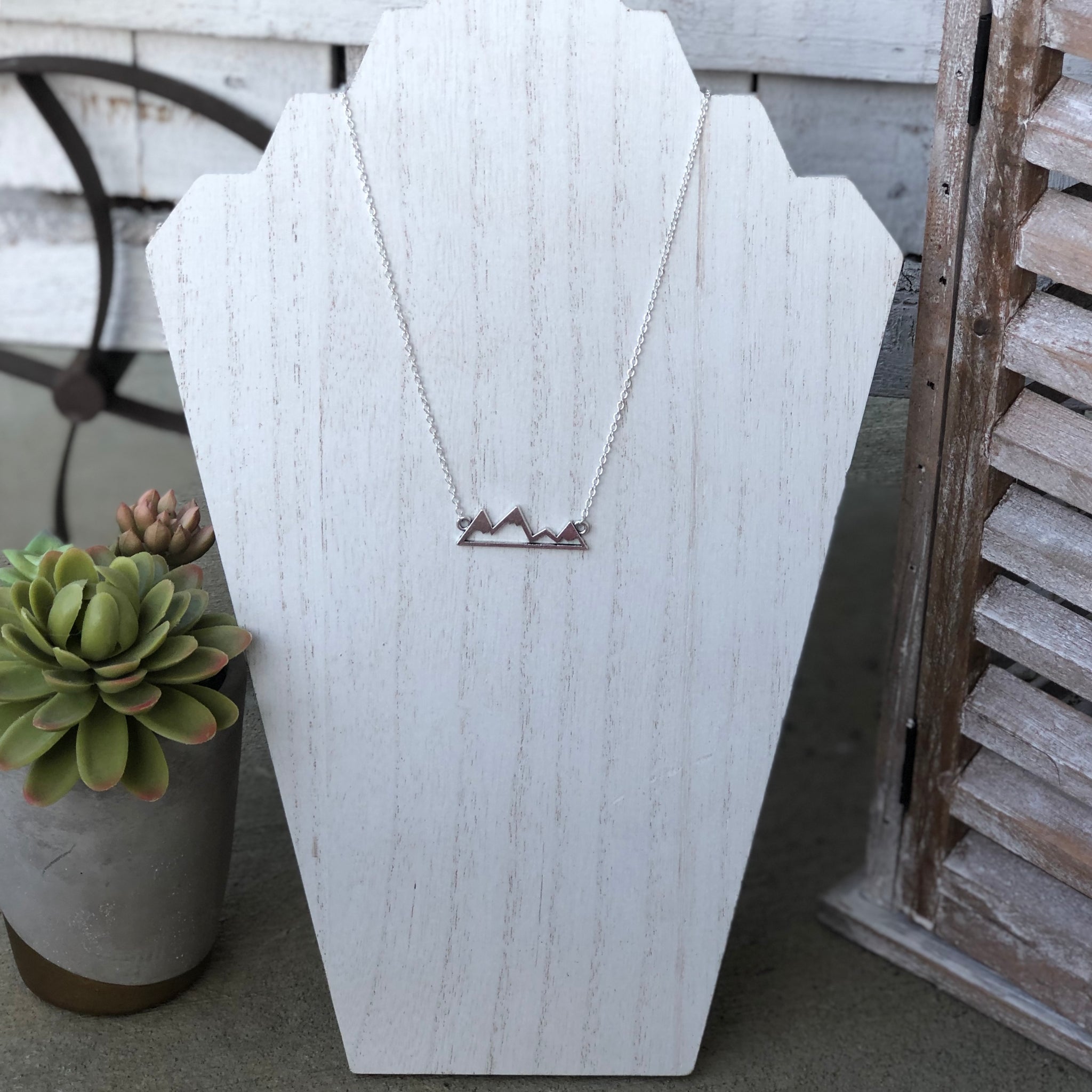 Mountain range necklace with ocean waves sun or Nepal | Ubuy