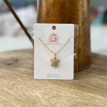 Load image into Gallery viewer, Gold Tortoise Necklace