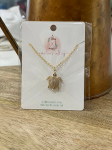 Gold Tortoise Necklace