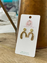 Load image into Gallery viewer, Hammered Geometric Earrings Style 1