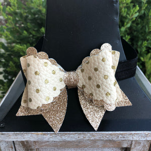 Sparkle Polka Dot Baby Bow