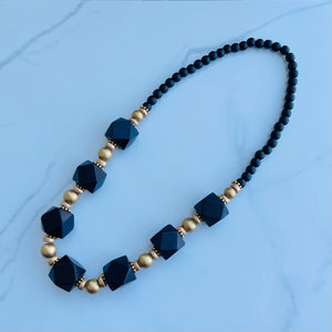 Black Cube Necklace