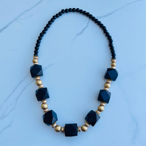 Black Cube Necklace