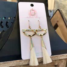 Load image into Gallery viewer, Tassel Cone Statement Earrings