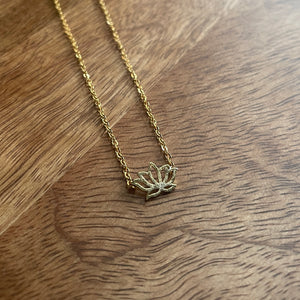 Lotus Pendant Necklace