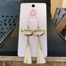 Load image into Gallery viewer, Tassel Cone Statement Earrings