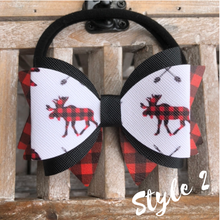 Load image into Gallery viewer, Mommy and Me Christmas Plaid Bow