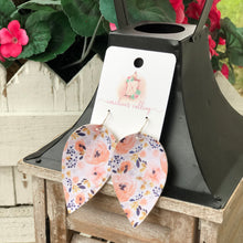 Load image into Gallery viewer, Spring Dog Bandana or Floral Leaf Earrings