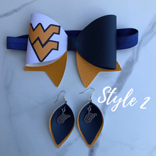 Load image into Gallery viewer, WV Mommy and Me Baby Bow or earrings